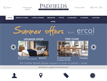 Tablet Screenshot of padfields.com